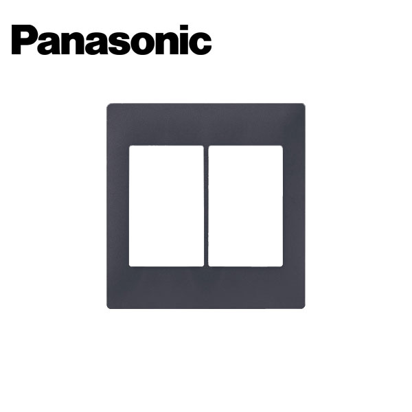 Panasonic/パナソニック WTA7102HK アドバンスシリーズ スイッチプレート 2連用 マットグレー【取寄商品】