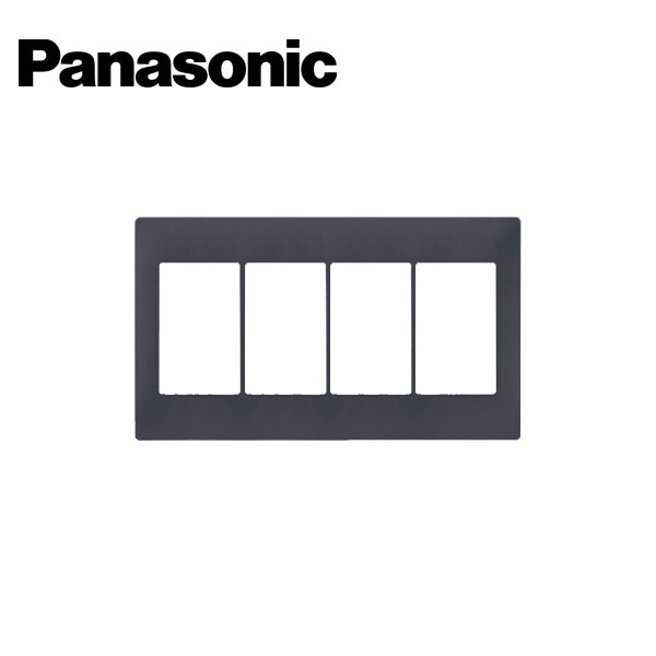 Panasonic/パナソニック WTA7104HK アドバンスシリーズ スイッチプレート 4連用 マットグレー【取寄商品】
