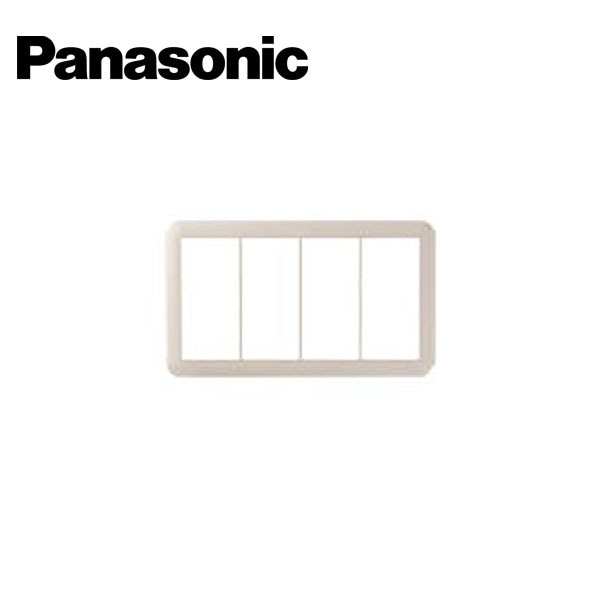 Panasonic/パナソニック WTC7104F コスモシリーズワイド21 スイッチプレート 4連用 ベージュ【取寄商品】