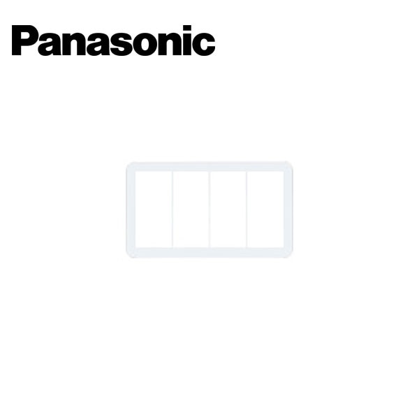 Panasonic/パナソニック WTC7104W コスモシリーズワイド21 スイッチプレート 4連用 ホワイト【取寄商品】