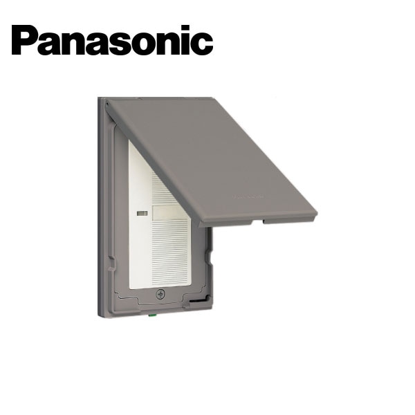 Panasonic/パナソニック WTC7801K コスモシリーズワイド21 金属防滴プレート スイッチ1連用 取付枠付【取寄商品】
