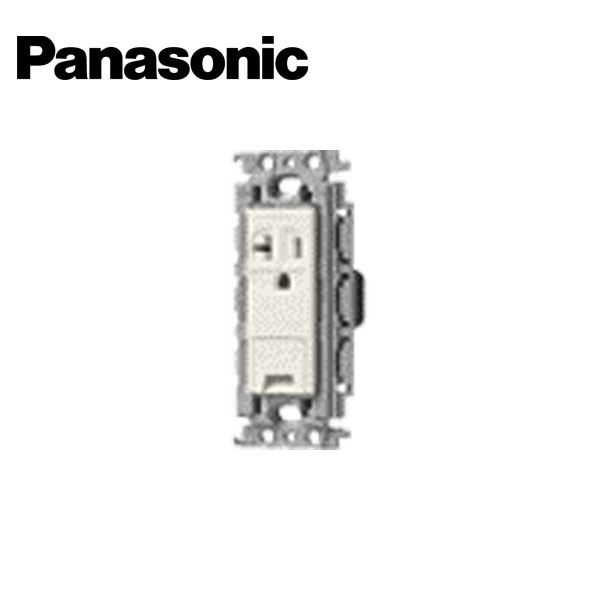 Panasonic/パナソニック WTF19314FK コスモシリーズワイド21 15A/20A兼用埋込アースターミナル付接地コンセント 絶縁枠付 ベージュ【取寄商品】