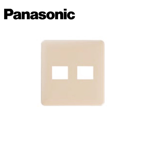 Panasonic/パナソニック WTF7072F コスモシリーズワイド21 コンセントプレート 1コ＋1コ用 ラウンド ベージュ【取寄商品】