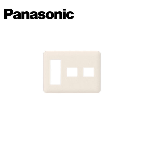Panasonic/パナソニック WTF7075F コスモシリーズワイド21 コンセントプレート 3コ＋1コ＋1コ用 ラウンド ベージュ【取寄商品】