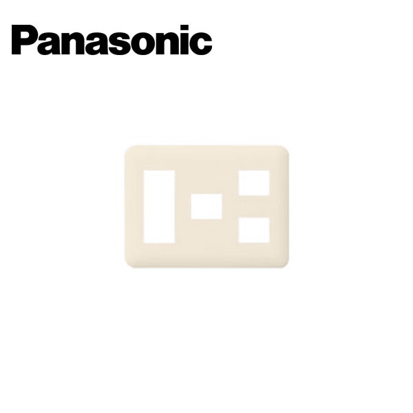 Panasonic/パナソニック WTF7076F コスモシリーズワイド21 コンセントプレート 3コ＋1コ＋2コ用 ラウンド ベージュ【取寄商品】