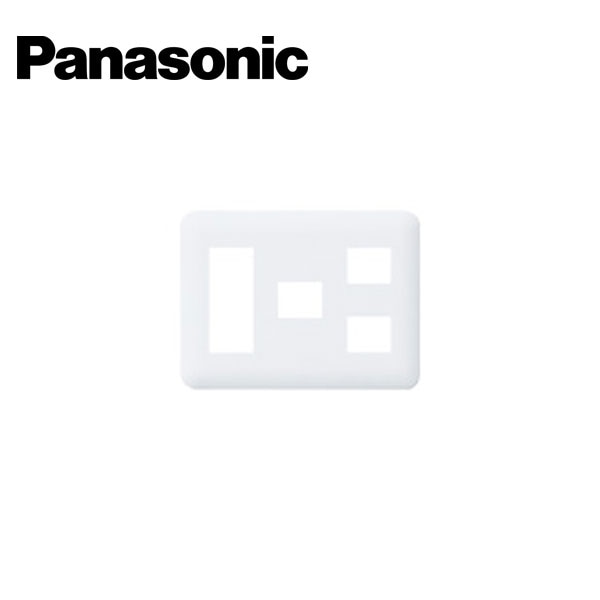 コンセント・スイッチ用プレート・カバー Panasonic/パナソニック WTF7076W コスモシリーズワイド21 コンセントプレート 3コ＋1コ＋2コ用 ラウンド ホワイト【取寄商品】
