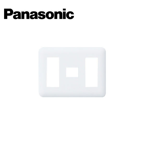 Panasonic/パナソニック WTF7077W コスモシリーズワイド21 コンセントプレート 3コ＋1コ＋3コ用 ラウンド ホワイト【取寄商品】