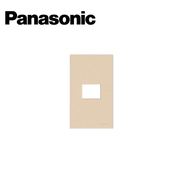 Panasonic/パナソニック WTF8001F コスモシリーズワイド21 コンセントプレート1コ用 ベージュ【取寄商品】