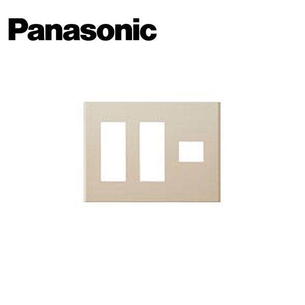 Panasonic/パナソニック WTF8007F コスモシリーズワイド21 コンセントプレート 7コ用 ベージュ【取寄商品】