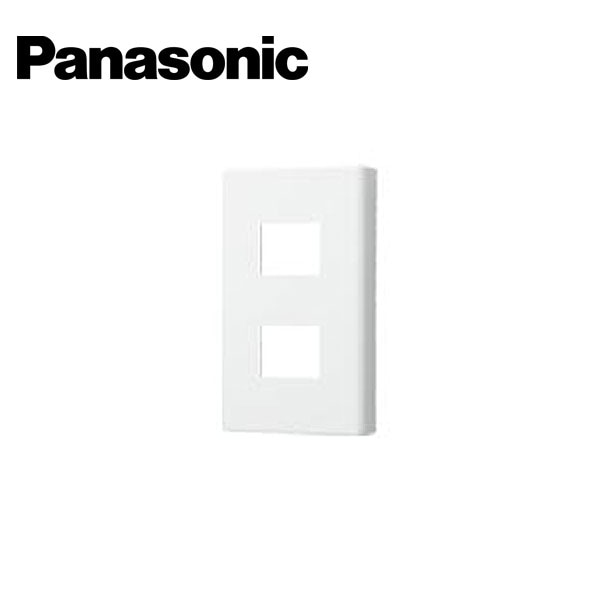 Panasonic/パナソニック WTF8052W コスモシリーズワイド21 腰高コンセントプレート 2コ用 ホワイト【取寄商品】