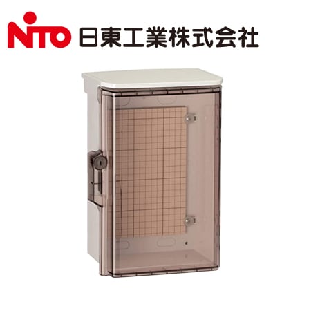 ボックス 日東工業 OPK12-1525CA OPK形 キー付 耐候 プラボックス 透明扉 屋根付【取寄商品】