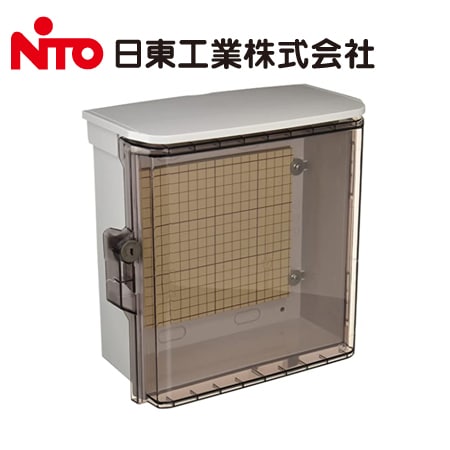 ボックス 日東工業 OPK12-2525CA OPK形 キー付 耐候 プラボックス 透明扉 屋根付【取寄商品】
