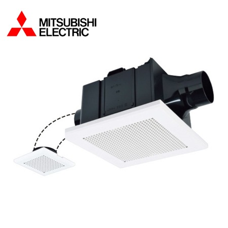 ダクト換気扇 MITSUBISHI/三菱電機 VD-15ZFLC14-S 天井埋込形換気扇 2部屋用低騒音形【取寄商品】