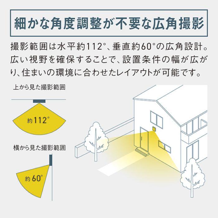 Panasonic/パナソニック VL-CX800X-K 屋外センサーカメラ(ドアホン専用) 電源直結式 ブラック【取寄商品】