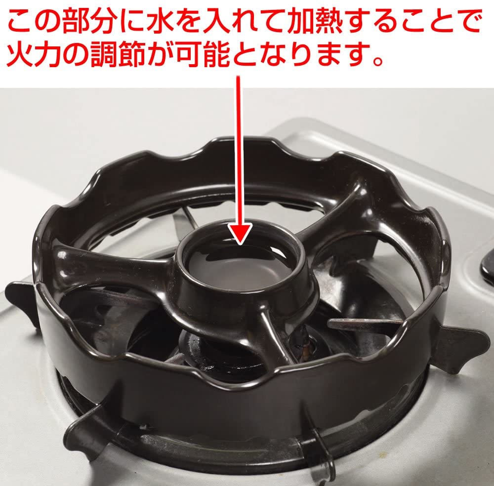 東彼セラミックス 過熱防止センサー対応補助五徳 焼き台 黒 TSG-001a(B