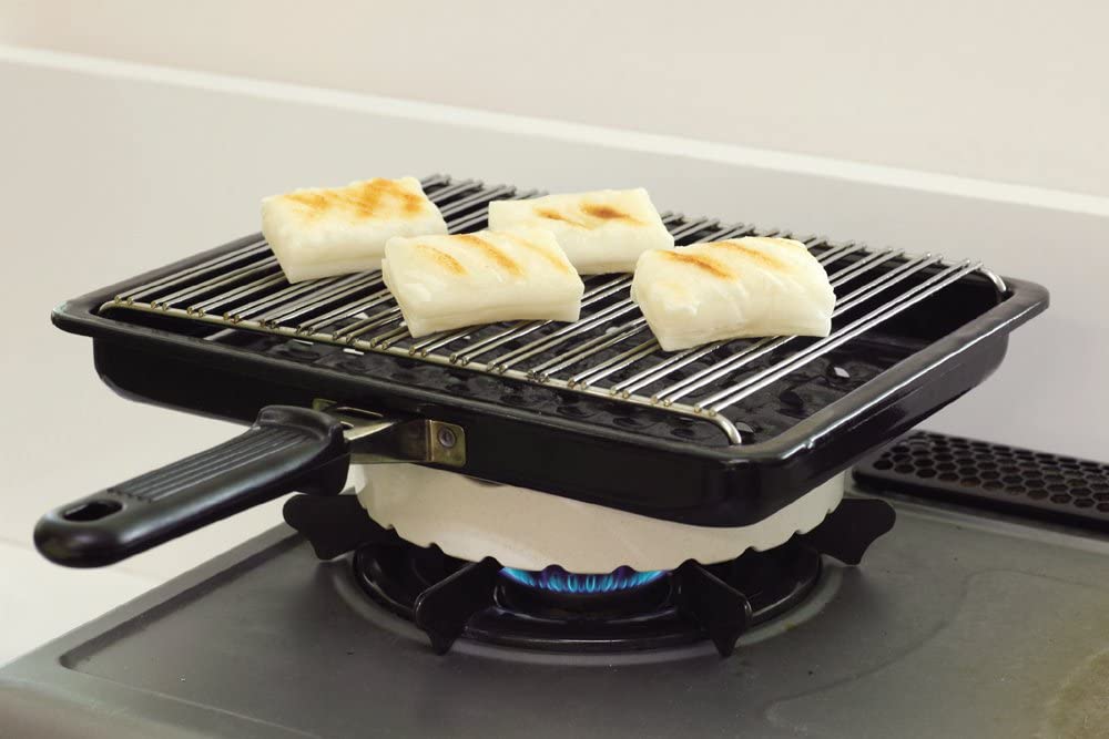 東彼セラミックス 過熱防止センサー対応補助五徳 焼き台 黒 TSG-001a(B