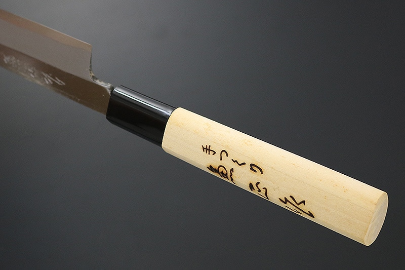 兼正作 柳刃180mm (片刃) 朴柄PC桂 (KC-531) | 包丁,和包丁,柳刃 | カネツネセレクト