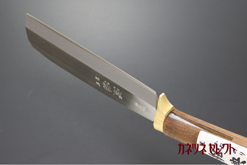 鋼典 最高級鞘鉈 鍔付コブ柄 鋼付（片刃） 180mm (C-21) | ナイフ