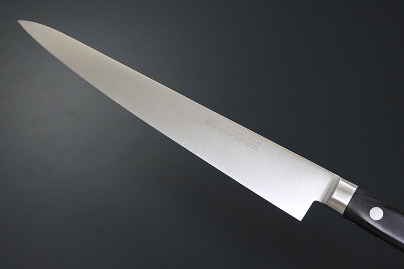兼常作 モリブデン鋼AUS-10 口金付黒合板柄 筋引240mm 本刃付（KC-178