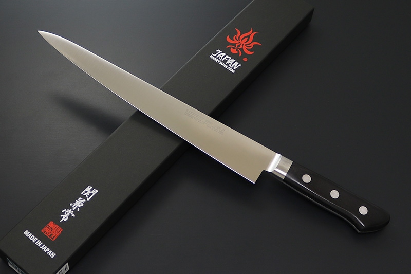 お得】 関兼常作 KC-178 モリブデン鋼 240mm 筋引 口金付黒合板柄 調理