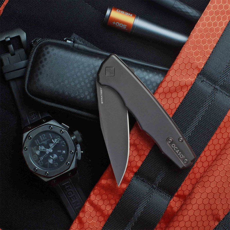 OCASO オカソ The STRATEGY ストラテジー （ブラックPVD）/ブラック アルミニウム ハンドル  (29BCB)