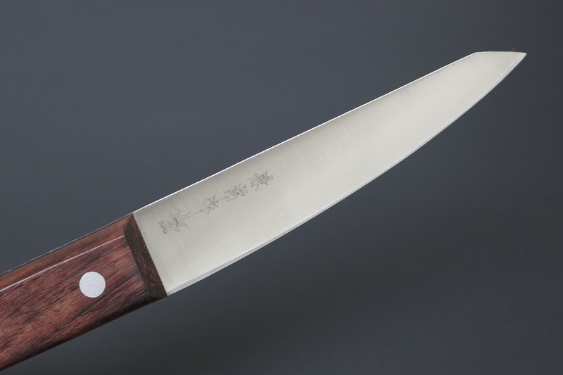 【訳アリ特価】兼常作 全鋼 骨スキ（丸）140mmよりやや短く出来た約132mm 天然木柄  (KC-335B)【限定8本】