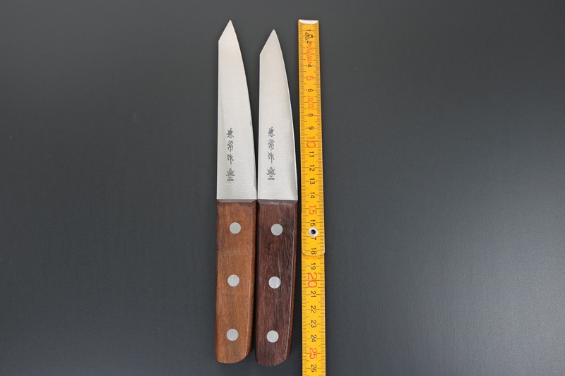 【訳アリ特価】兼常作 全鋼 骨スキ（丸）140mmよりやや短く出来た約132mm 天然木柄  (KC-335B)【限定8本】