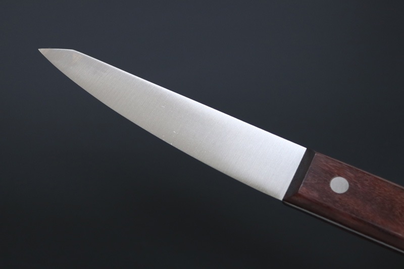 【訳アリ特価】兼常作 全鋼 骨スキ（丸）140mmよりやや短く出来た約132mm 天然木柄  (KC-335B)【限定8本】