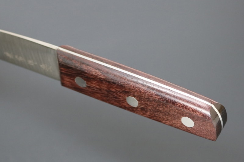 【訳アリ特価】兼常作 全鋼 骨スキ（丸）140mmよりやや短く出来た約132mm 天然木柄  (KC-335B)【限定8本】