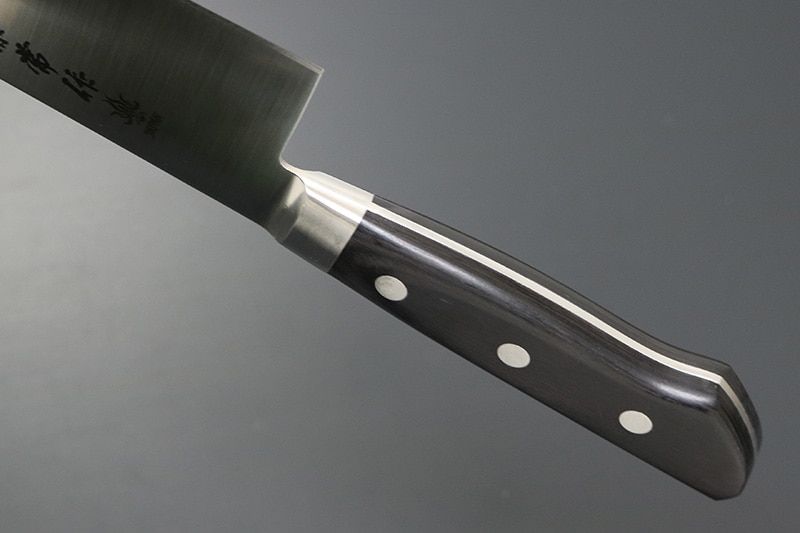 兼常作 モリブデン鋼AUS-10 口金付黒合板柄 牛刀270mm 本刃付（KC-174