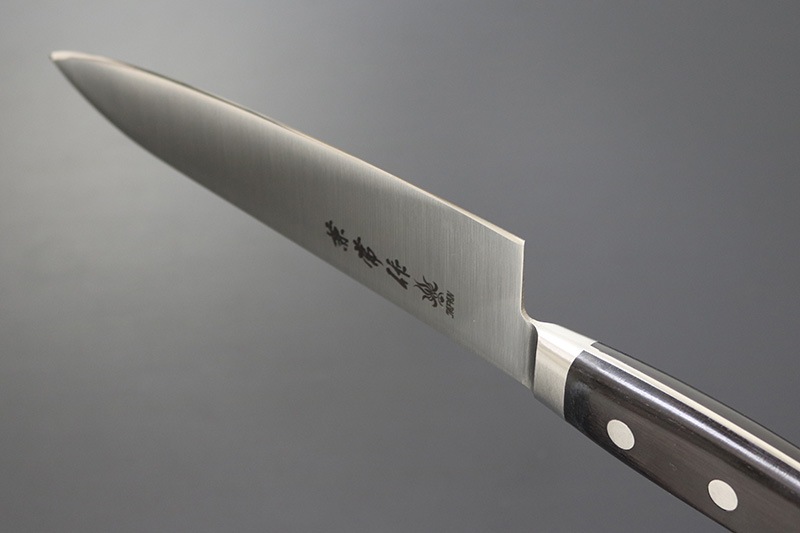 KC-171 関兼常作 AUS-10 モリブデン鋼 口金付黒合板柄 牛刀 兼常作 モリブデン鋼AUS-10 口金付黒合板柄 牛刀180mm 本刃付