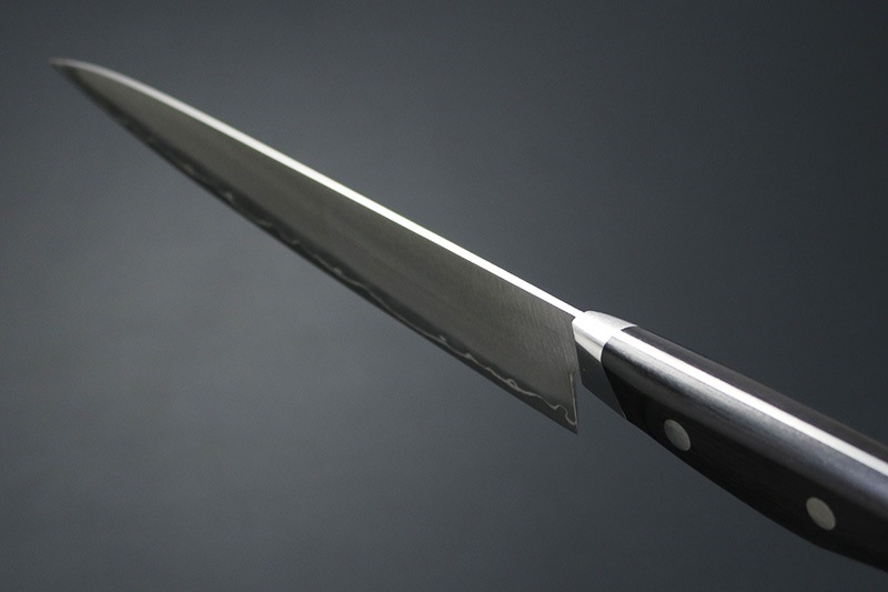 兼常作 サンドビック19C27鋼 黒合板柄 ペティ150mm (KC-155