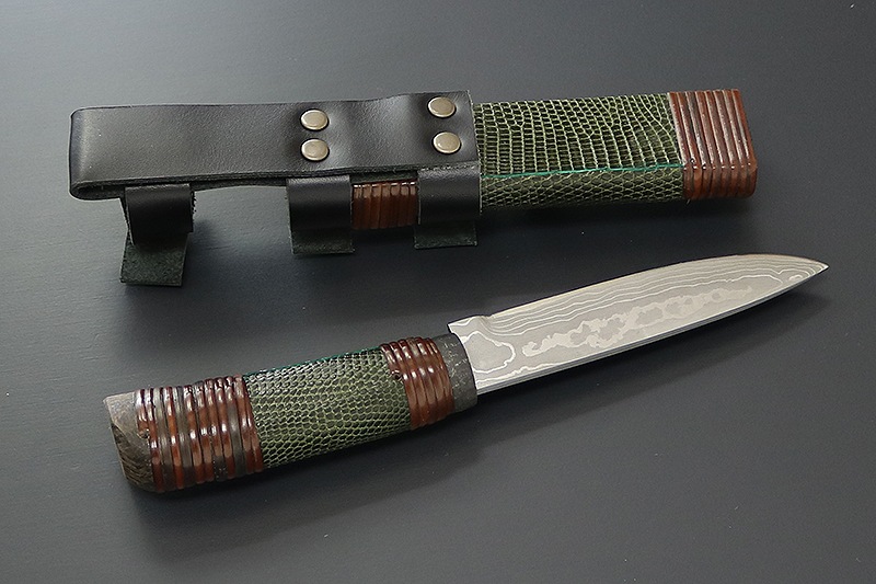 佐治武士作 山野小刀型 トカゲ 丸口輪 (SJ-1R) | ナイフ・クラフト 