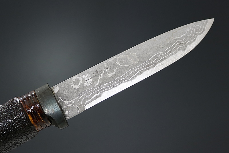 佐治武士作 山野小刀型 サメ(茶色塗り) (SJ-3) | ナイフ 佐治武士作 山野小刀型 サメ(茶色塗り) (SJ-3) | ナイフ