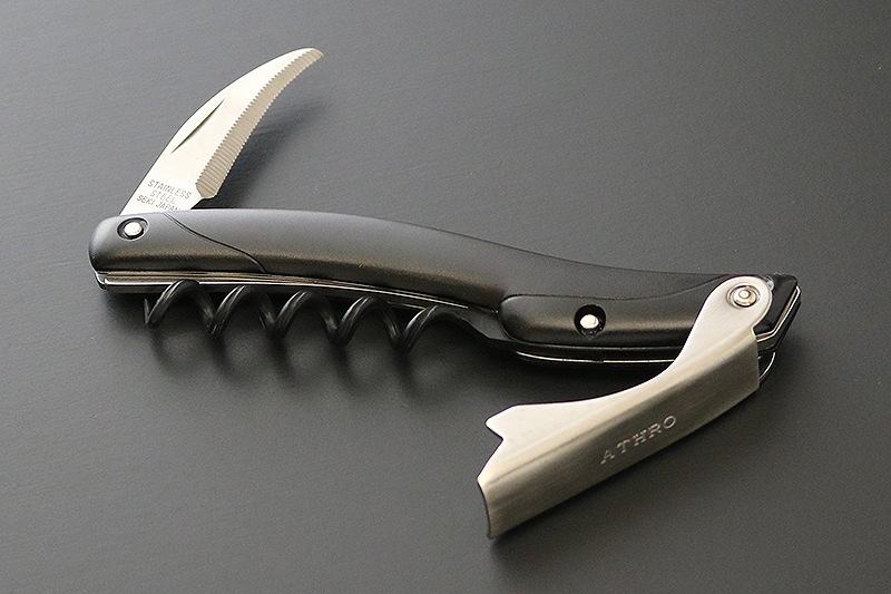 Athroソムリエナイフ Alシリーズ ブラック 左用 Al Kl Athro アスロ カネツネセレクト