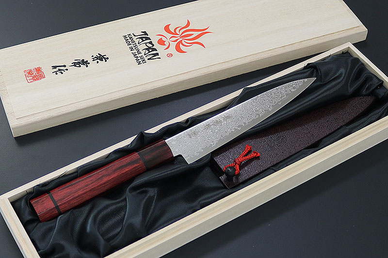 兼常作 水面風シリーズ　和ペティ135mm 木鞘付　(KC-824)