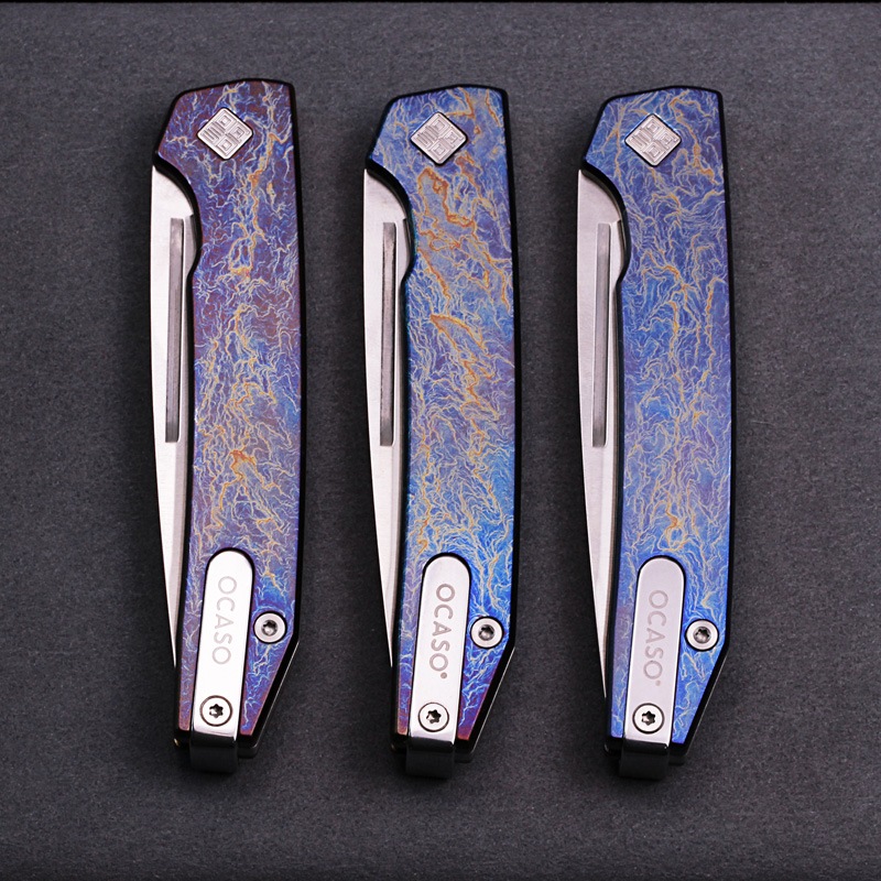 OCASO オカソ ANODIZED SOVRANT SLIPJOINT アノダイズド ソヴラント スリップジョイント（サテン仕上）/アノダイズド チタニウムハンドル  (15SNS)
