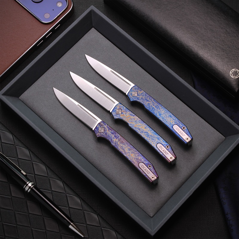 OCASO オカソ ANODIZED SOVRANT SLIPJOINT アノダイズド ソヴラント スリップジョイント（サテン仕上）/アノダイズド チタニウムハンドル  (15SNS)
