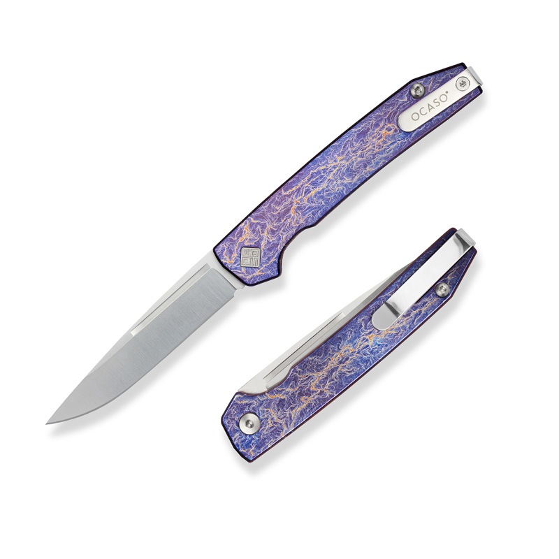 OCASO オカソ ANODIZED SOVRANT SLIPJOINT アノダイズド ソヴラント スリップジョイント（サテン仕上）/アノダイズド チタニウムハンドル  (15SNS)
