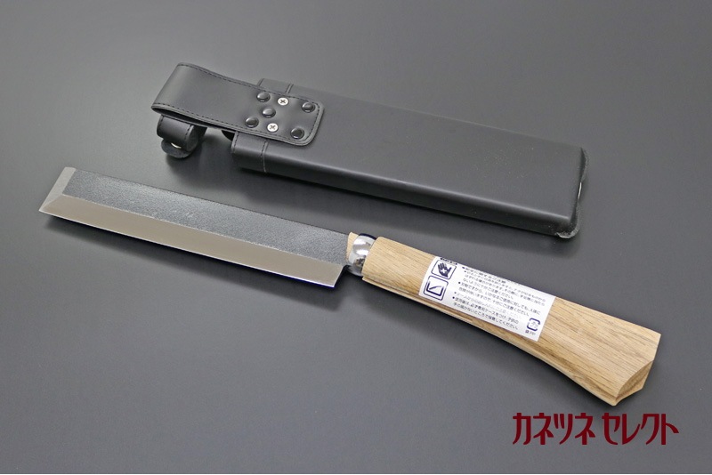 鋼典　先刃付　両刃鞘鉈210mm　鋼付（三層鋼） (C-19)