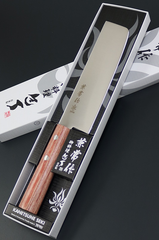 兼常作 モリブデン鋼DSR-1K6　赤合板丸柄 薄刃型165mm（KC-361）