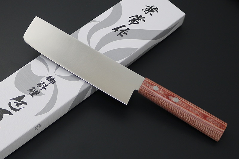 兼常作 モリブデン鋼DSR-1K6　赤合板丸柄 薄刃型165mm（KC-361）