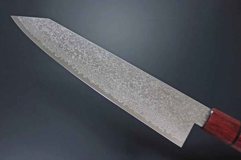【訳あり商品】兼常作 水面風シリーズ　切付牛刀210mm (KC-855 B-001)