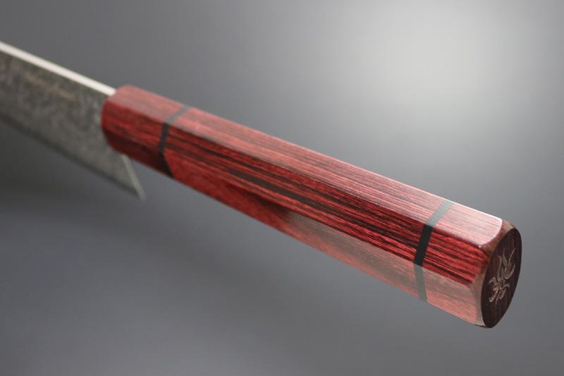 【訳あり商品】兼常作 水面風シリーズ　切付牛刀210mm (KC-855 B-001)