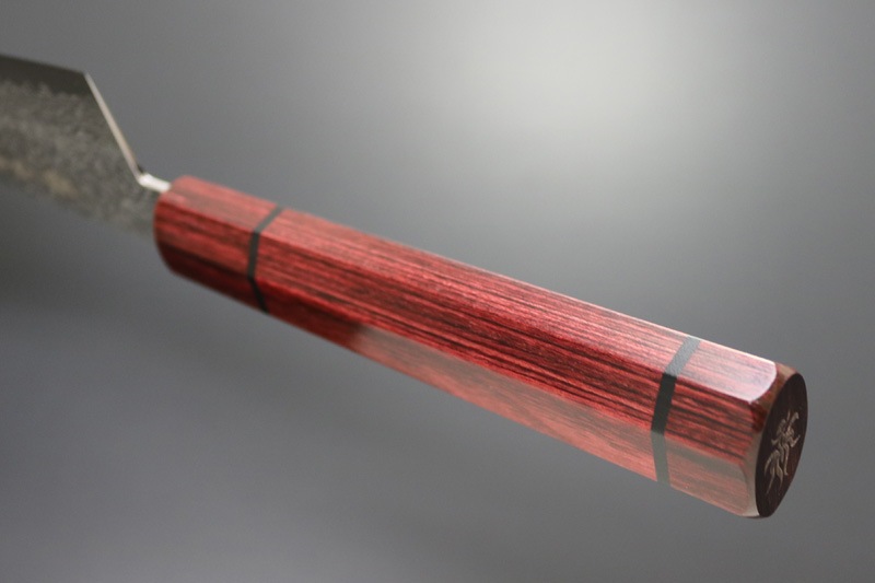 【訳あり商品】兼常作 水面風シリーズ　切付牛刀210mm (KC-855 B-001)