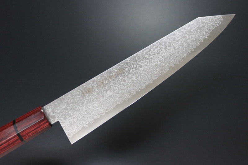 【訳あり商品】兼常作 水面風シリーズ　切付牛刀210mm (KC-855 B-001)