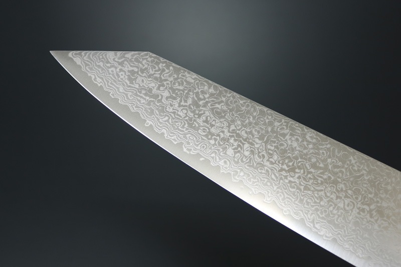 【訳あり商品】兼常作 水面風シリーズ　切付牛刀210mm (KC-855 B-001)