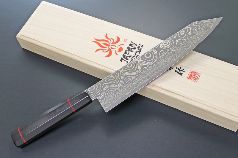 兼常作 波飛沫シリーズ 切付牛刀210mm (KC-845) | 関兼常（せきかね