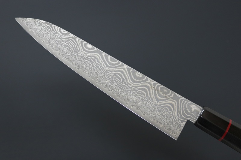 【訳あり商品】兼常作 波飛沫シリーズ　和牛刀205mm (KC-842 B-003)