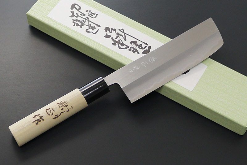 兼正作 菜切135mm 磨き (両刃) 朴柄PC桂 | 包丁,和包丁,その他の和包丁